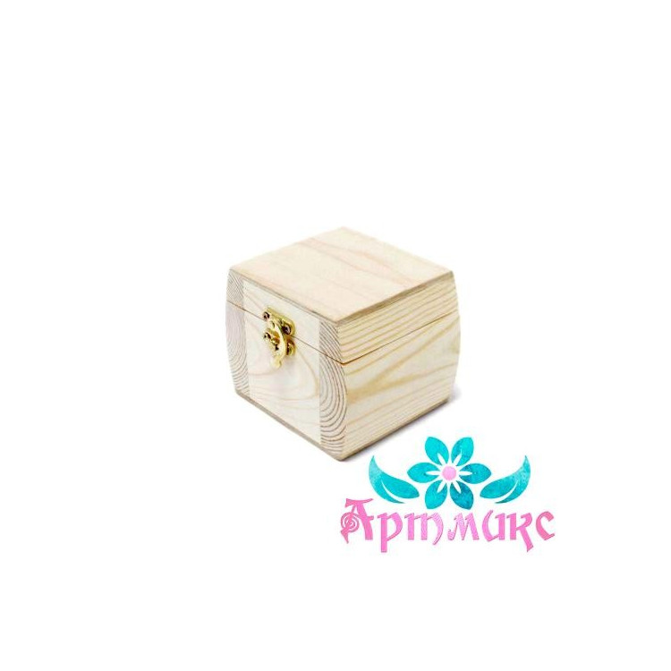 Box-barrel made of solid pine, size 10x10xh10 cm AH616004F