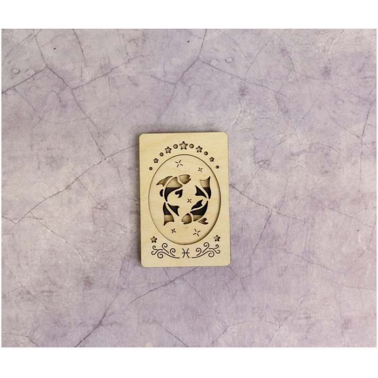 Nadelbehälter aus Holz "Fische" OR-228