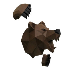 3D-медведь Wizardi из бумаги PP-1MED-BRW