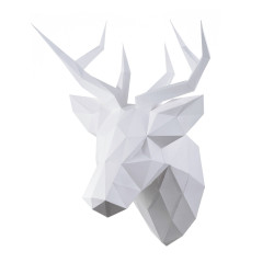 Wizardi 3D Papercraft Kit Deer PP-1OLP-WHT