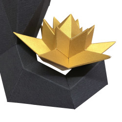 Набор для 3D-поделки из бумаги Wizardi Слон и лотос PP-1SLL-2GG