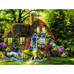 Paint by numbers kit Fairytale House 40x50 cm A121