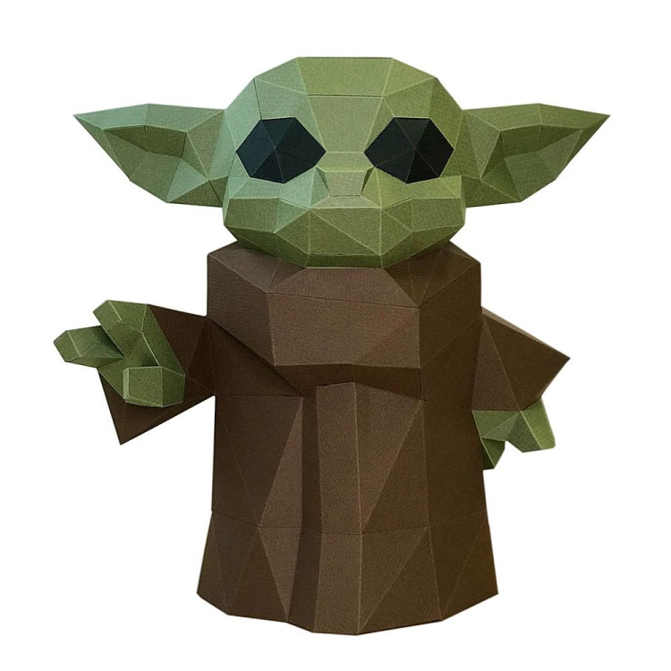WIZARDI 3D paper craft models Baby Yoda PP-2YDA-3WAS