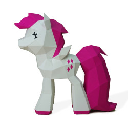 Wizardi 3D Papercraft Kit Cute Pony PP-2MIP-CRI