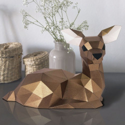 Набор Wizardi 3D Papercraft Bambi PP-2OLN-BRO