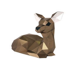 Wizardi 3D-Papierbastelset Bambi PP-2OLN-BRO