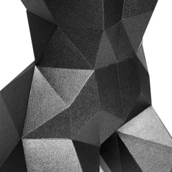 WIZARDI 3D-Papiermodelle Skulptur (schwarz) PP-2STO-BLA