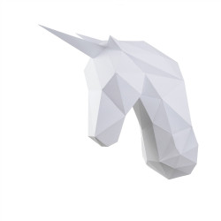 Wizardi 3D Papercraft Kit Unicorn PP-1EDS-WHT