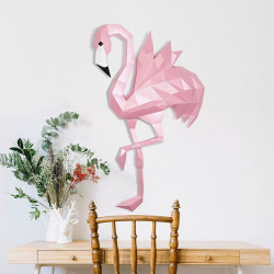 Wizardi 3D Papercraft Flamingo PP-1FLM-PIN