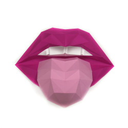СКИДКА Wizardi 3D Papercraft Kit Lips Pink/Crimson PP-1GUB-2MP
