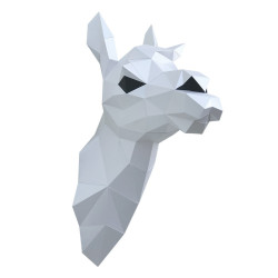 WIZARDI 3D paper craft models Lama (white) PP-1LAM-WHT