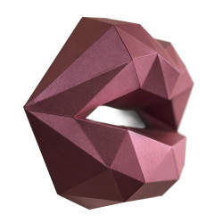 WIZARDI 3D Набор для творчества из бумаги «Поцелуи» PP-1LIP-RED
