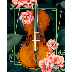 Набор для рисования по номерам. R020 Винтажная скрипка 40*50