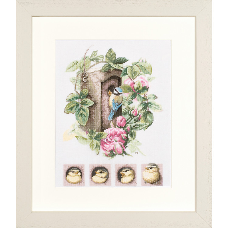 Скворечник с розовыми розами PN/0008031