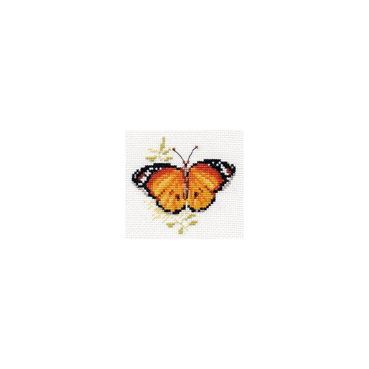 Разноцветные бабочки - красный S0-148