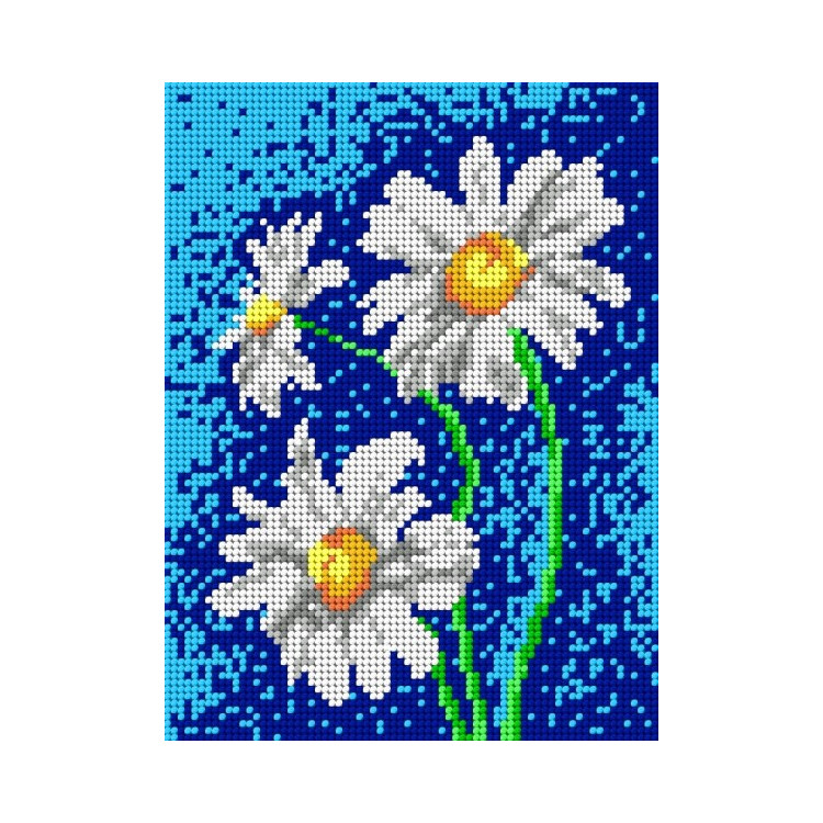 Gobeleno drobė Daisies 18x24 SA1278