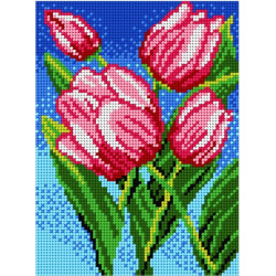 Tapestry canvas Tulips 18x24 SA1828