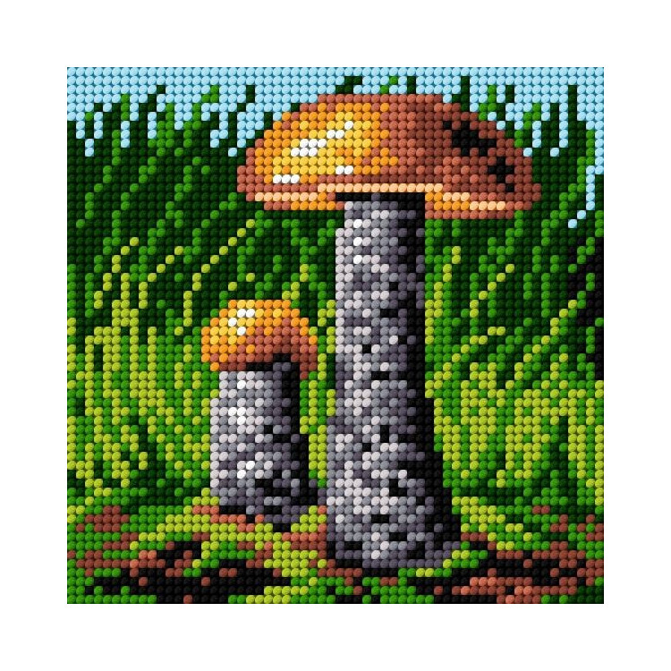 Tapestry canvas (Mushroom)  15x15 SA2204
