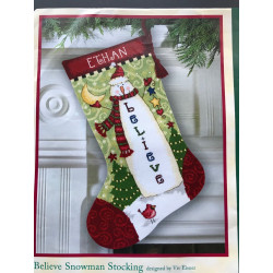 (Discontinued) Believe Snowman Stocking S72-109141