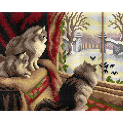 Tapestry canvas At the Window (after Agnes Cowieson) 24x30 SA2828