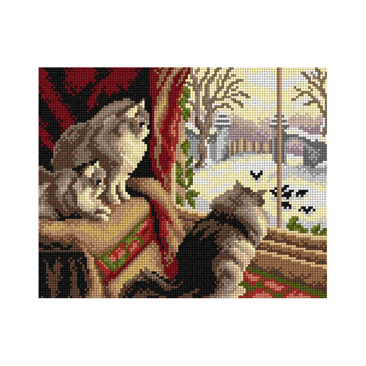 Tapestry canvas At the Window (after Agnes Cowieson) 24x30 SA2828