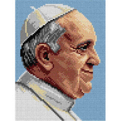 Gobeleno drobė popiežius Pranciškus 18x24 SA2868