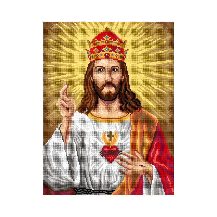 Gobeleno drobė Kristus Karalius 30 x 40 SA2939