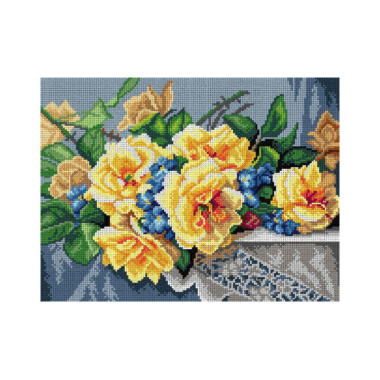 Tapestry canvas Roses (after Paul de Longpre) 30x40 SA2997