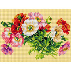 Tapestry canvas Iceland Poppies (after Paul de Longpre) 30x40 SA3064