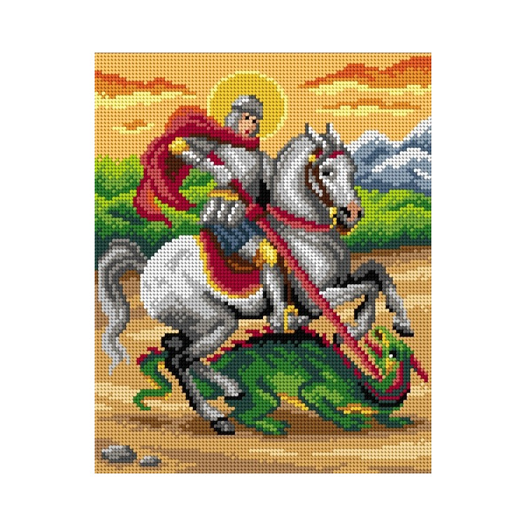 Tapestry canvas Saint George 24x30 SA3075