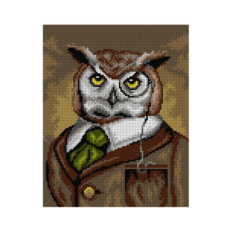 Gobeleno drobė Sir Owl 24x30 SA3083