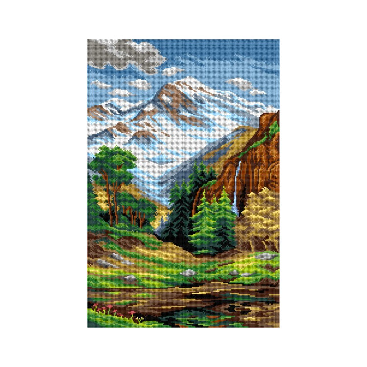 Tapestry canvas Mountain Landscape (after Robert Atkinson Fox) 40x60 SA3095