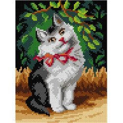 Tapestry canvas A Cat with Ribbon (after Sophie Sperlich) 18x24 SA3104