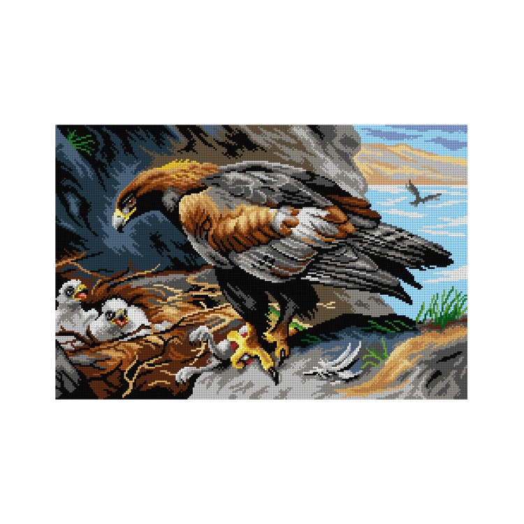 Gobeleno drobė Golden Eagle (pagal Archibald Thorburn ) 40x60 SA3115