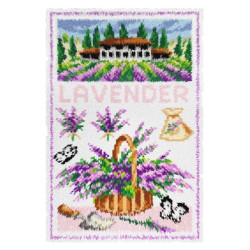 Knüpfteppich-Set 50 x 74,5 cm Lavendel SA4165