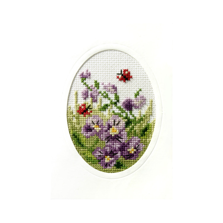 Cross Stitch Handmade Card SA6096