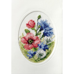 Cross Stitch Handmade Card SA6098