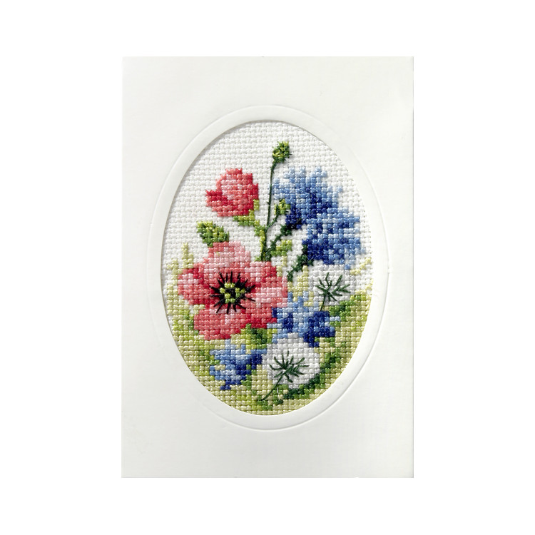 Cross Stitch Handmade Card SA6098