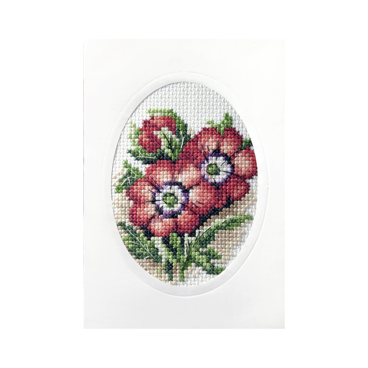 Cross Stitch Handmade Card SA6160
