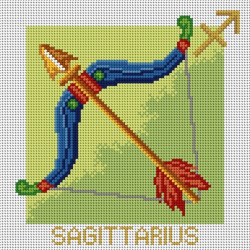 Tapestry canvas Zodiac Signs - Sagittarius 24x30 SA3209
