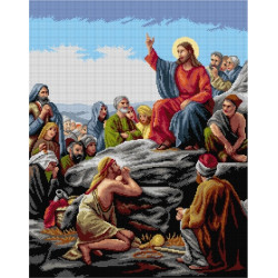 Гобеленовый холст Нагорная проповедь (по Карлу Генриху Блоху) - 55x70 SA3221