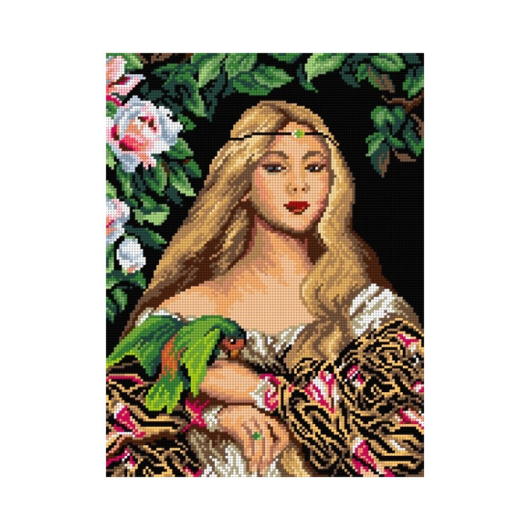 Gobelin-Leinwand Porträt einer Prinzessin 30x40 SA3222