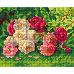 Gobeleno drobė Rožės (pagal Abbott Fuller Graves) 24x30 SA3232