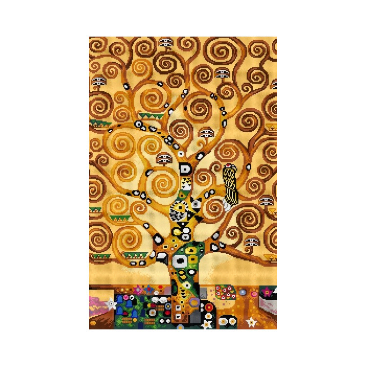 Gobelin-Leinwand Baum des Lebens (nach Gustav Klimt) 45x70 SA3151