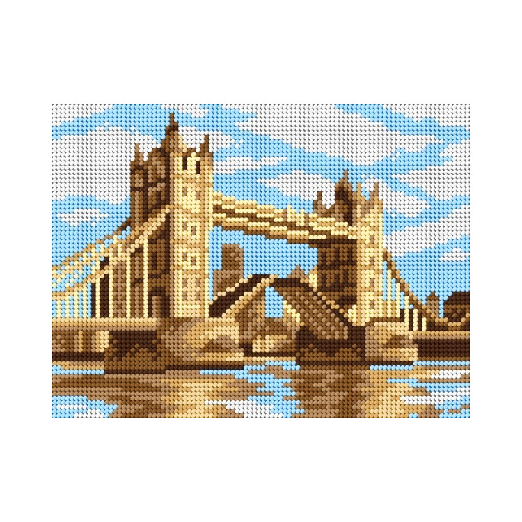 Гобеленовое полотно Тауэрский мост - Лондон 18x24 SA3161
