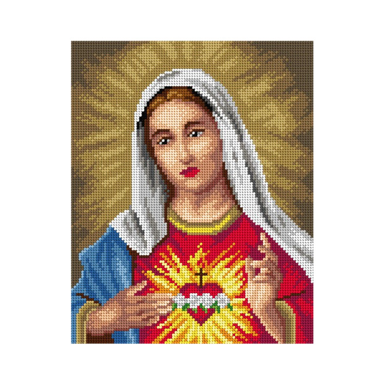 Tapestry canvas The Heart of Our Lady 24x30 SA3162
