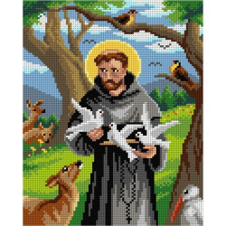 Gobelin Leinwand Heiliger Franziskus von Assisi 24x30 SA3236