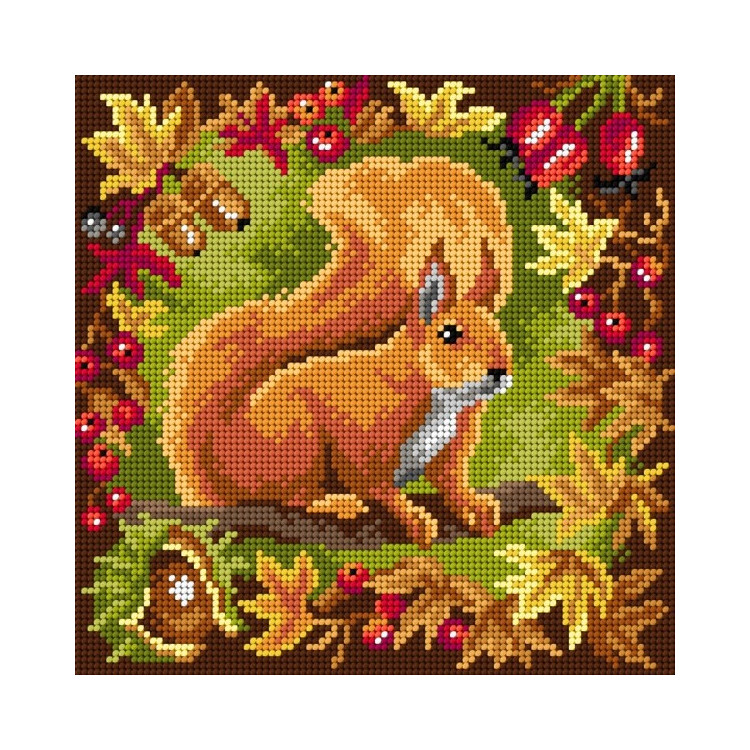 Tapestry canvas Red Squirrel 24x24 SA3250
