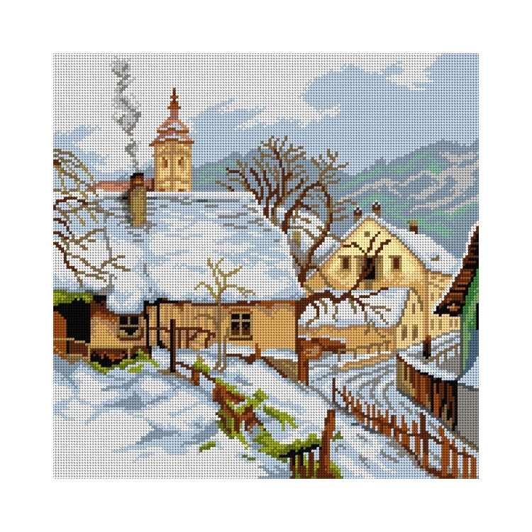 Tapestry canvas Grein by Donau (after Fritz Lach) 40x40 SA3258