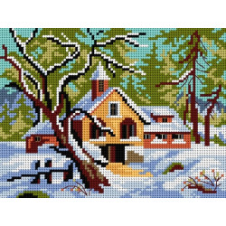 Tapestry canvas Landscape - Winter 18x24 SA3177